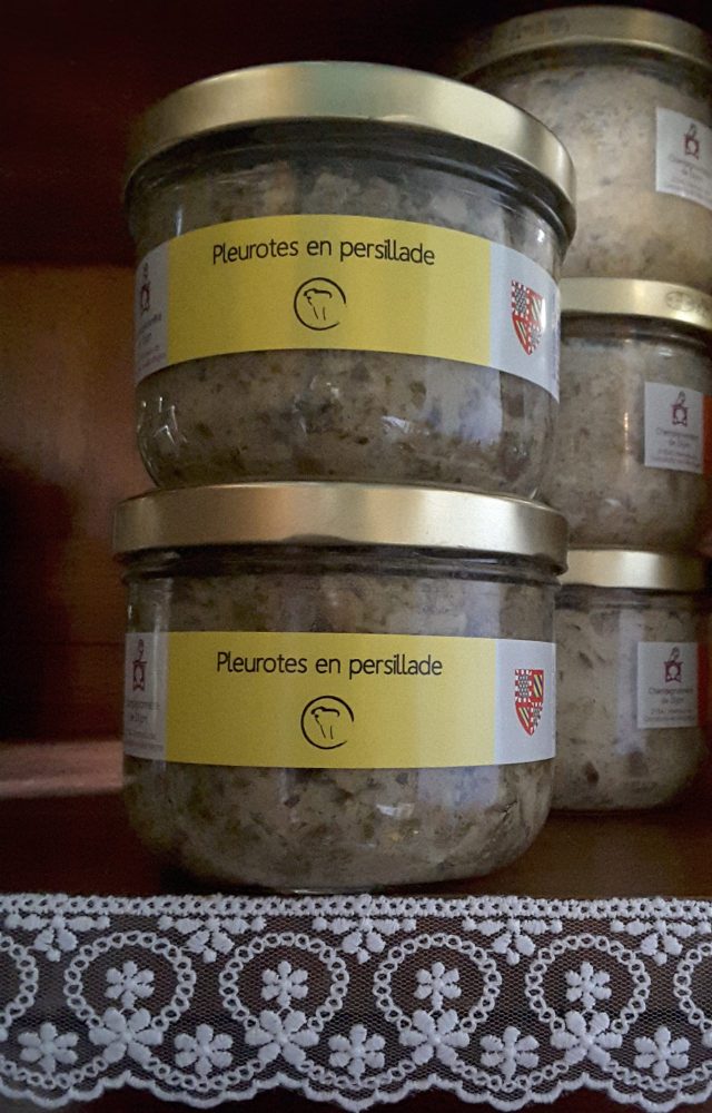 Pleurotes persillade conserve